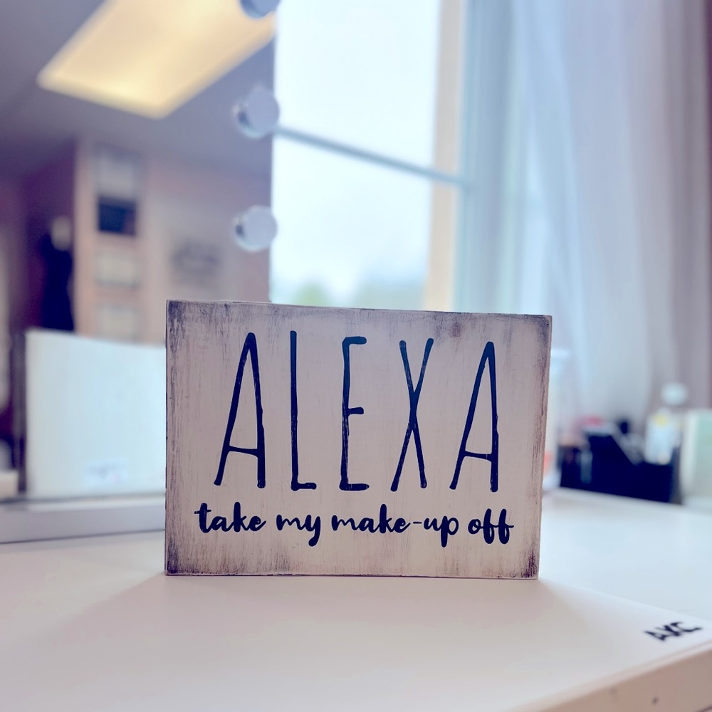 Custom made wooden sign